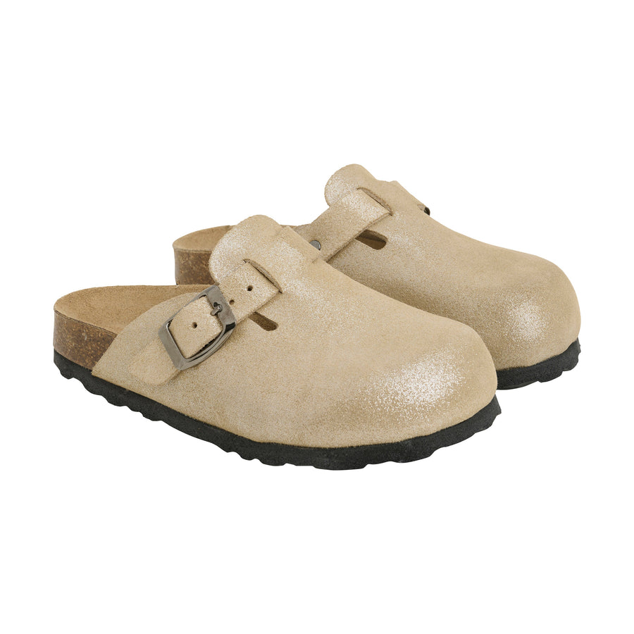 Clogs Nubuck Leather Champagne Beige