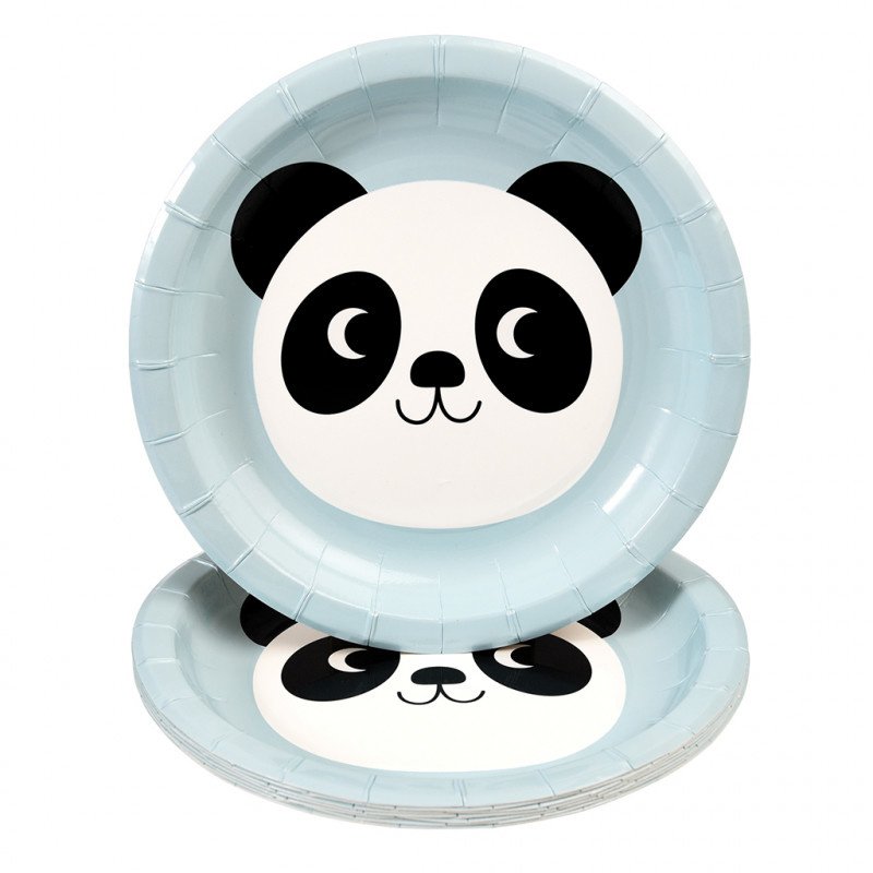 Miko the Panda - Papieren borden ( set van 8 )