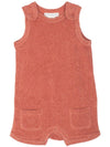 Serendipity Baby Terry romper // Brick