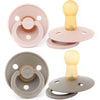 BIBS - Fopspeen T1 (0-6 maanden )-  SET Dark Oak & Blush