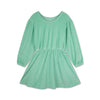 Violet dress misty green