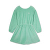 Violet dress misty green