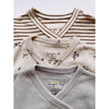 Konges Slojd Set van 3 Newborn body's // Petit amours Striped Blue