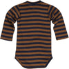 Minimalisma newborn bodysuit //  Amber /Blue Striped