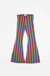 Rainbow flared legging