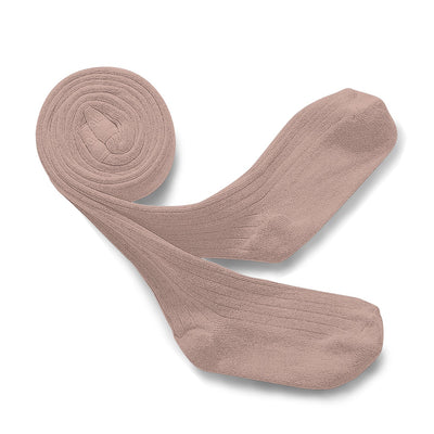 Ribbed Tights - Vieux Rose