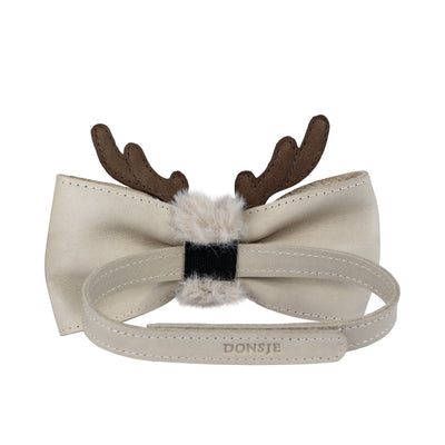Renna Bow Tie | Reindeer Ivory Classic Leather