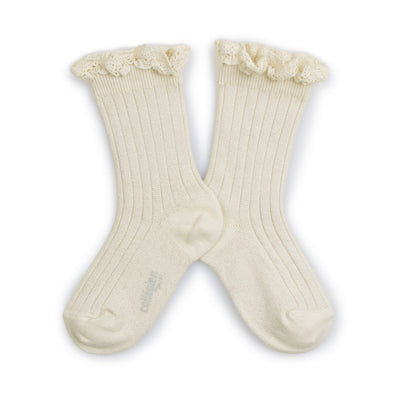 Glitter Ribbed Socks - Doux Agneaux