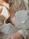 Konges Slojd Dio Two Piece Newborn Set // Quarry Blue Stripe 0-1 maand