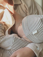 Konges Slojd Dio Two Piece Newborn Set // Quarry Blue Stripe 0-1 maand