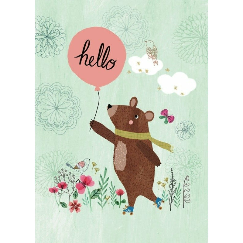 Poster A4 Rebecca Jones 'Hello Bear'