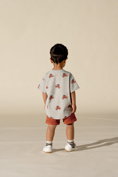 Oversized Tee Stone Octopus