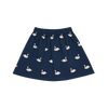 Mini Bow Skirt Classic Blue Swans