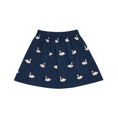 Mini Bow Skirt Classic Blue Swans