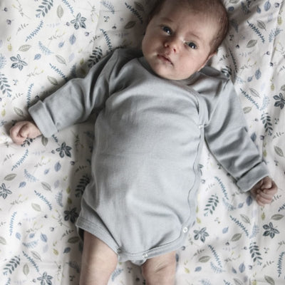 Minimalisma newborn bodysuit // Powder Blue