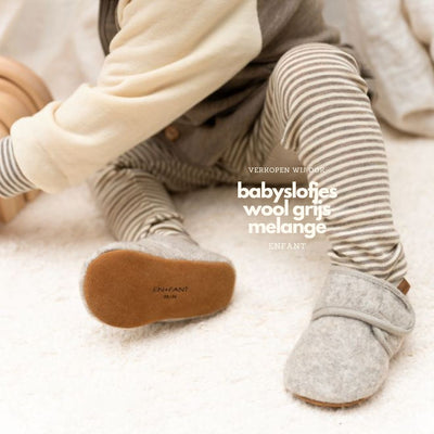 Wollen legging met strepen voor kinderen (baby's) van het merk Engel Natur.