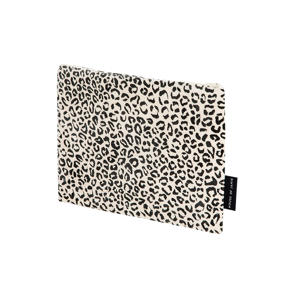 On The Go Clutch - Snow Leopard
