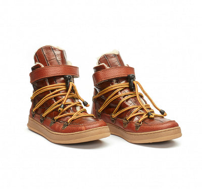 Snowboots Brown Croco