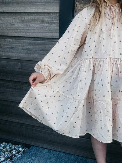 konges Slojd Pilou Dress // Bloom Red Blue