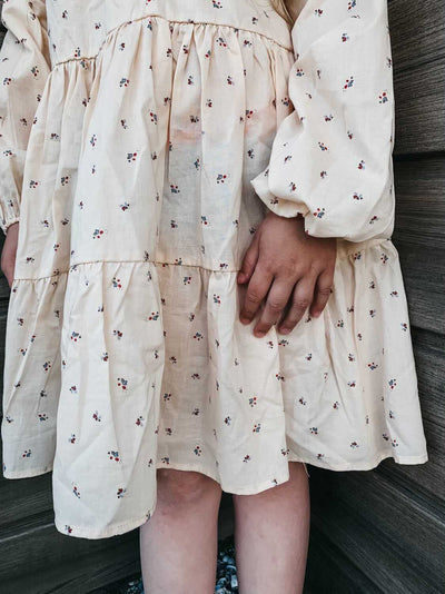 konges Slojd Pilou Dress // Bloom Red Blue