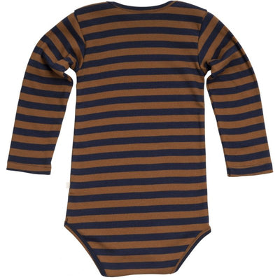 Minimalisma bodysuit // Amber-Blue Striped