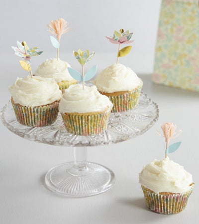 Liberty Poppy & Daisy cupcake kit