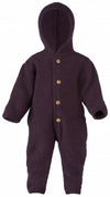 Paars wolfleece overal voor baby's en kinderen van het merk Engel Natur.