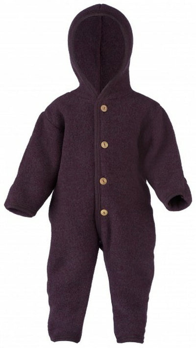 Paars wolfleece overal voor baby's en kinderen van het merk Engel Natur.